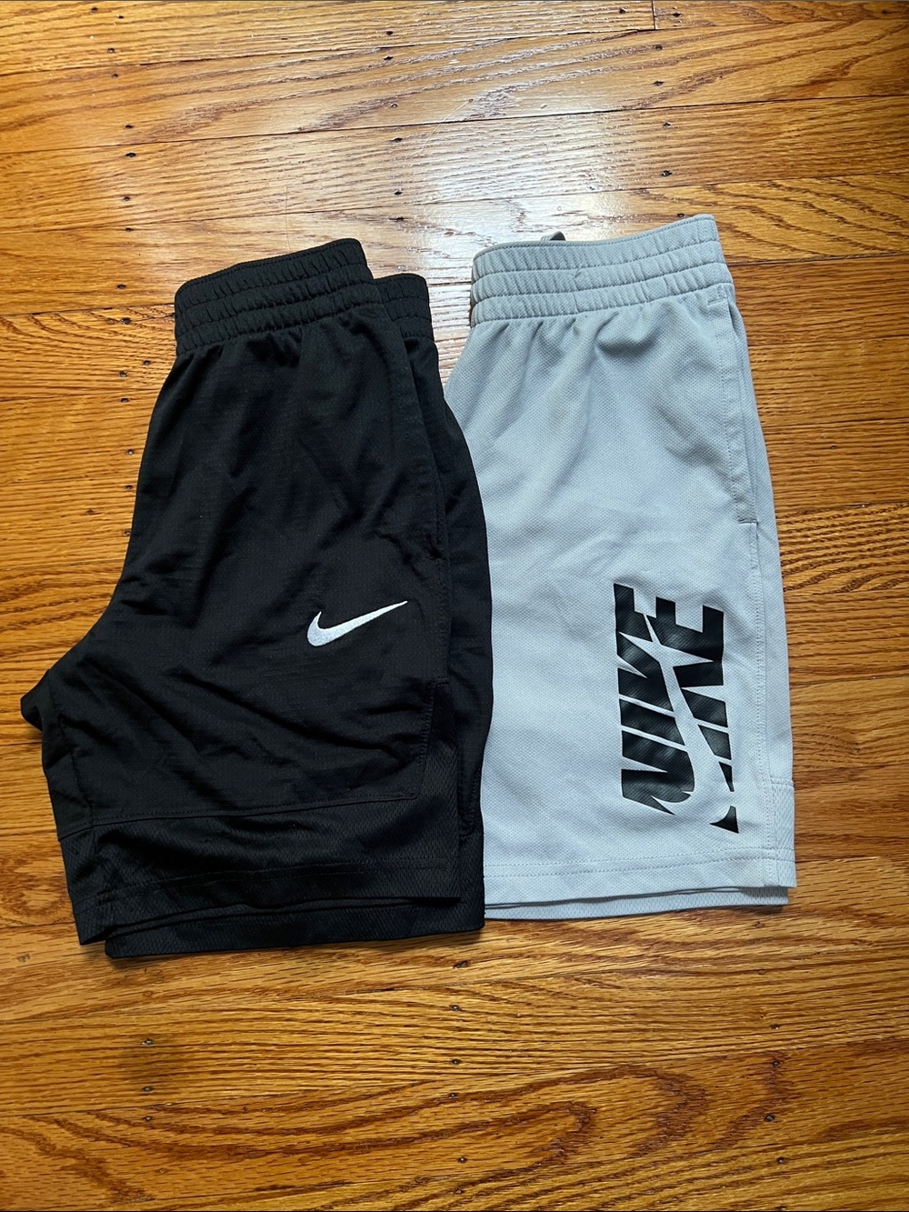 Size: S // Nike Kids' Black and Gray Athletic Shorts - Bundle of 2